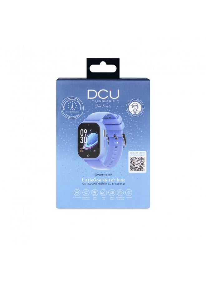 DCU TECNOLOGIC DCU Kids Smart Watch with GPS Tracker, 4G Video Calling, SOS Button, Camera, Games, HD Touchscreen, Splash Resistant, Works with iOS & Android, Blue - Image 5