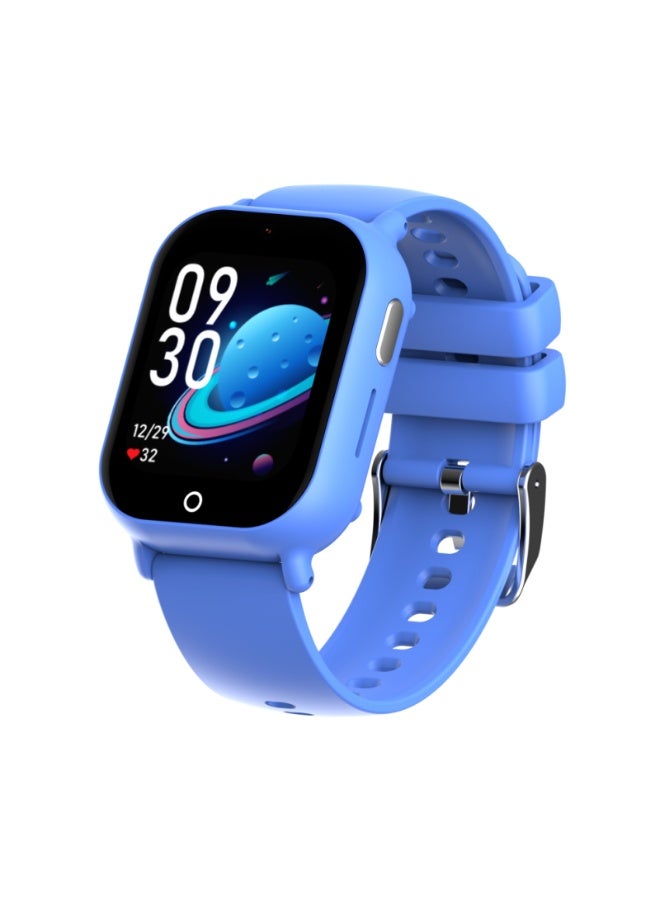 DCU TECNOLOGIC DCU Kids Smart Watch with GPS Tracker, 4G Video Calling, SOS Button, Camera, Games, HD Touchscreen, Splash Resistant, Works with iOS & Android, Blue - Image 1