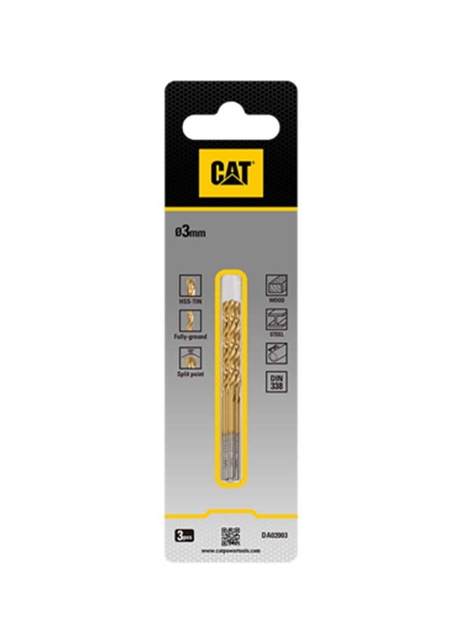 كاتربلر CAT DA02006 بت حفر من التيتانيوم المغلف بالفولاذ السريع  HSS   4.5 × 80 ملم  - Image 2