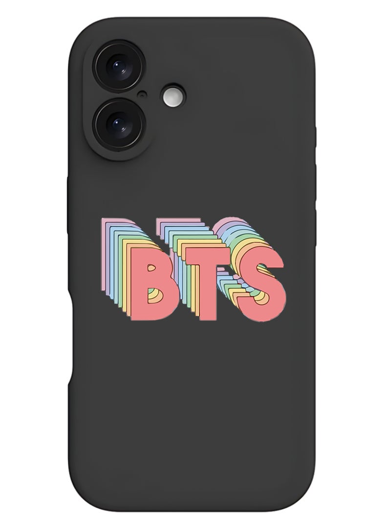 Theodor Protective Slim Fit Case Liquid Silicone Cover with Full Body Protection Anti-Scratch Shockproof Case For Apple iPhone 17 (Black) BTS - Image 1