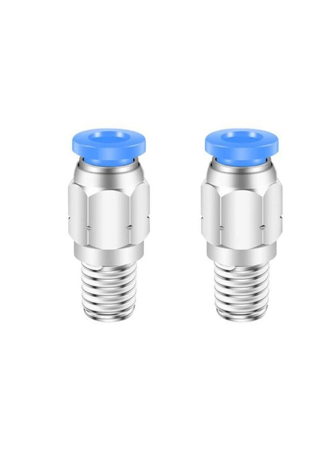 CEKER 10mm Push to Connect Fittings Air Fittings, 10mm x 1/8" NPT Male Thread Air Lines Quick Connect Fittings Pneumatic Fitting 10mm Tubing Fitting Push in Connector Air Hose Fittings 2Packs - Image 1