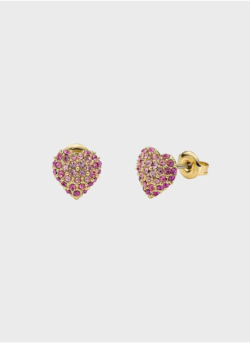 تيد بيكر Heart Detail Stud Earrings