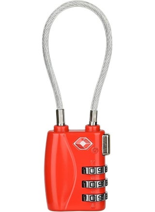3 Digit Travel Lock with 5.5 Inch Cable for Suitcases Backpack Luggage Password Travel Lock, TSA Approved Luggage Locks - pzsku/Z6CEC88A746CFFE8B2AAEZ/45/_/1697629352/2f237b1b-a4be-4604-8320-0efe04545e6c