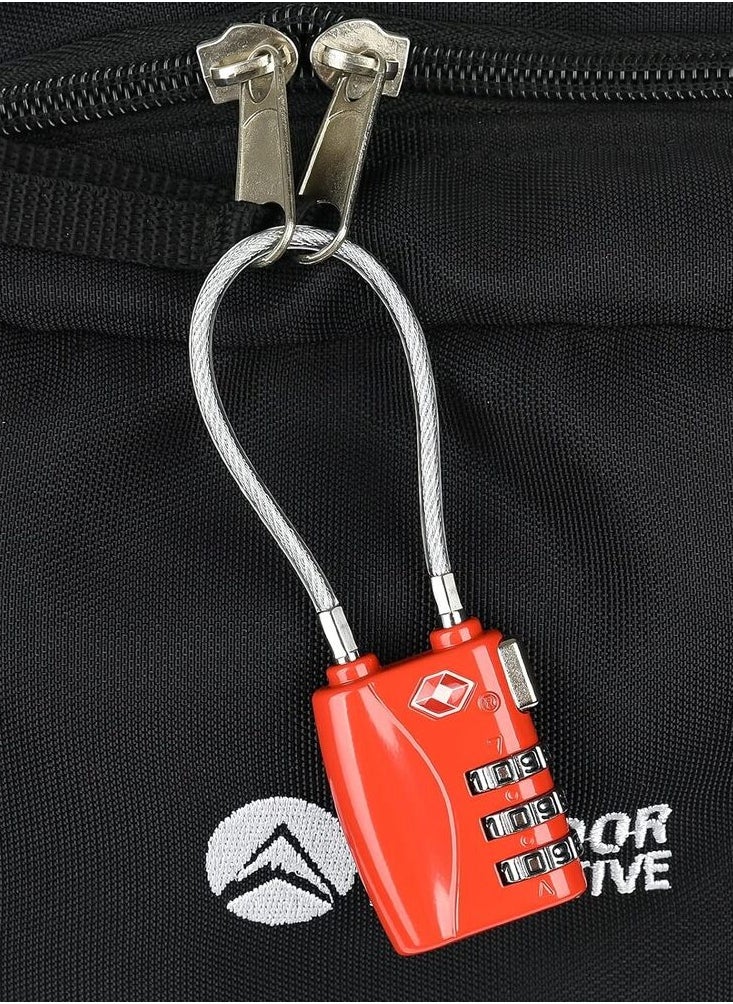 MORANO 3 Digit Travel Lock with 5.5 Inch Cable for Suitcases Backpack Luggage Password Travel Lock, TSA Approved Luggage Locks  - Image 2