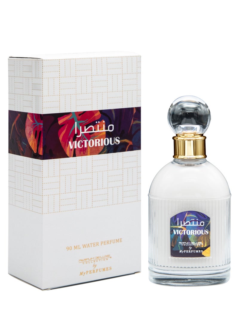MY PERFUMES - My Perfumes VICTORIOUS from PARFUM DELUXE Non Alcoholic Halal Perfume for Men and Women 90ml Long Lasting and Alcohol Free - Image 1