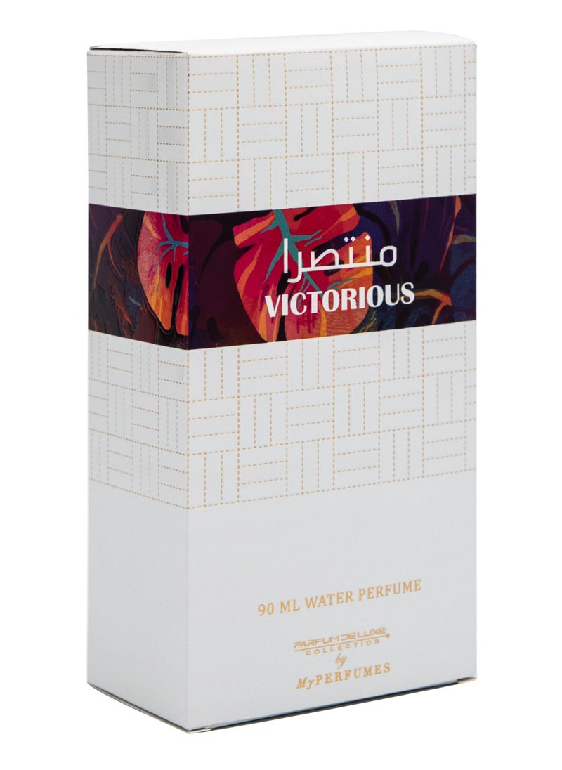 MY PERFUMES - My Perfumes VICTORIOUS from PARFUM DELUXE Non Alcoholic Halal Perfume for Men and Women 90ml Long Lasting and Alcohol Free - Image 1
