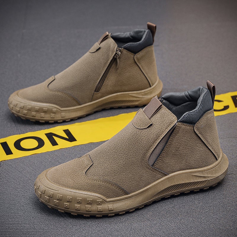 Labor Protection Shoes Men'S Summer Style One-Legged Construction Site Wear-Resistant Men'S Non-Slip Waterproof Casual Work Shoes - Image 1