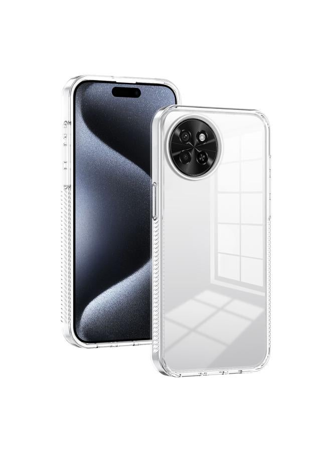 The Bros Case For Itel S23 2.5mm Anti-slip Clear Acrylic Hybrid TPU Phone Case