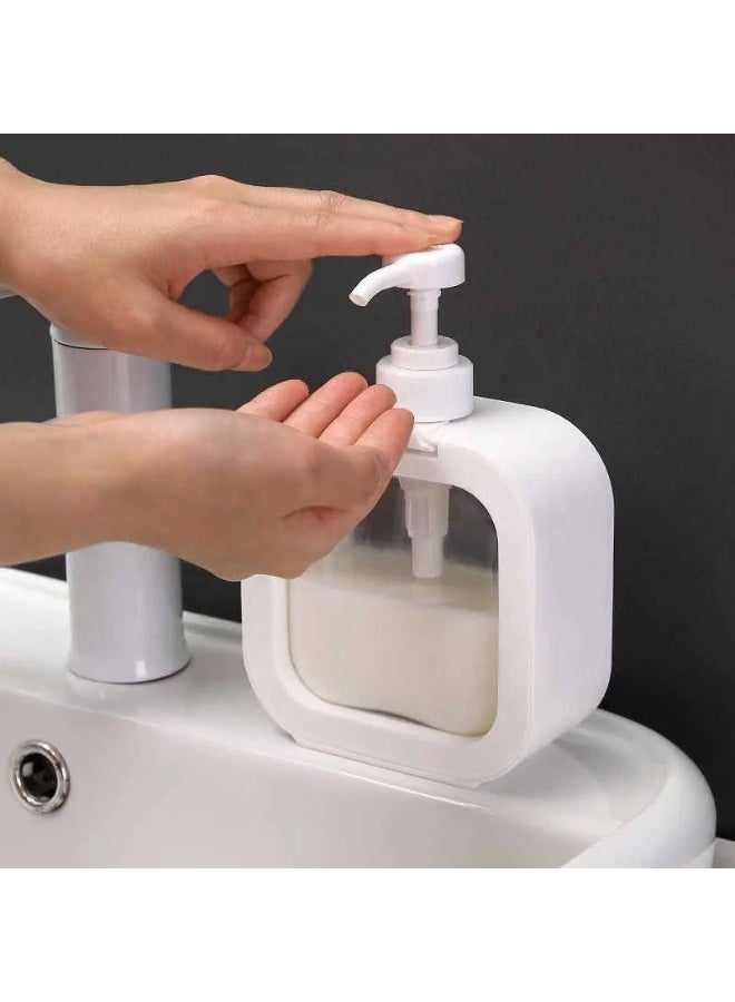 ديسبنسر شاور جيل أكريليك مستورد بمضخة – سعة 600 مل للحمام والمطبخ - Image 2