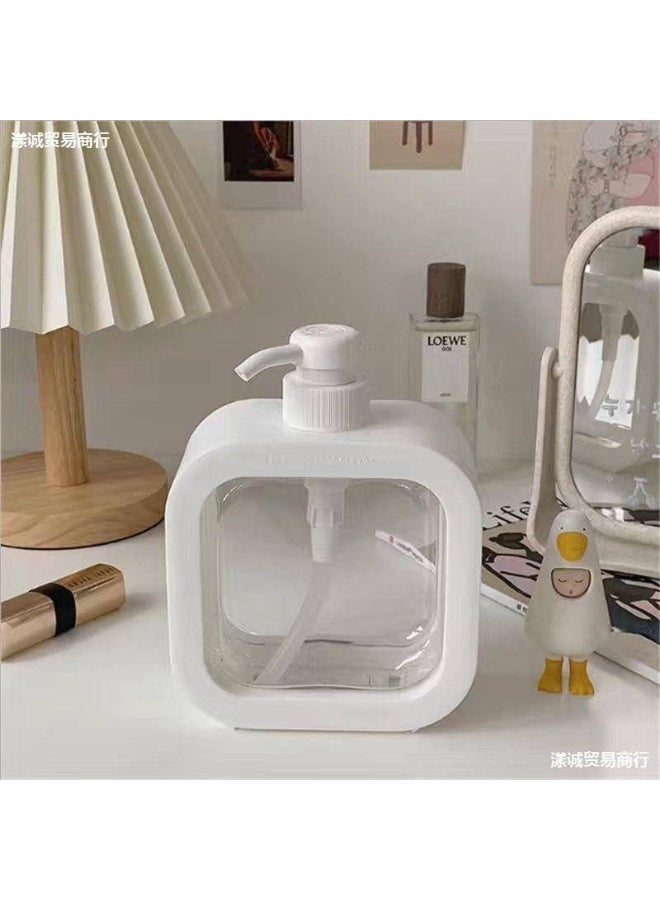 ديسبنسر شاور جيل أكريليك مستورد بمضخة – سعة 600 مل للحمام والمطبخ - Image 1