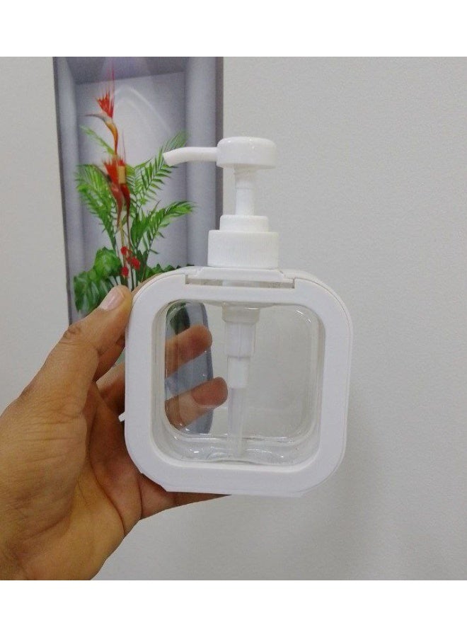 ديسبنسر شاور جيل أكريليك مستورد بمضخة – سعة 600 مل للحمام والمطبخ - Image 3