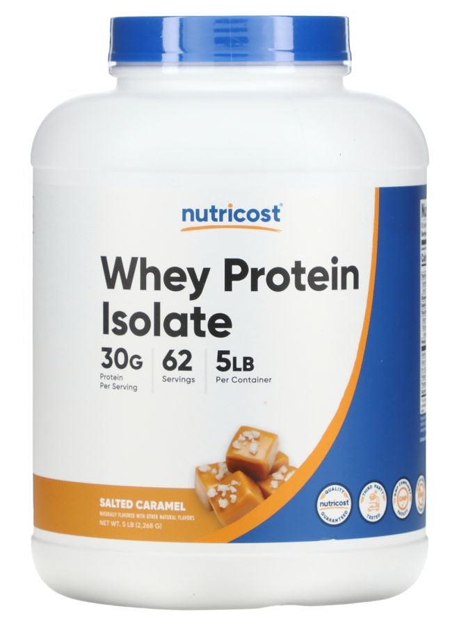 Nutricost Whey Protein Isolate Salted Caramel 5 lb (2268 g) - Image 1
