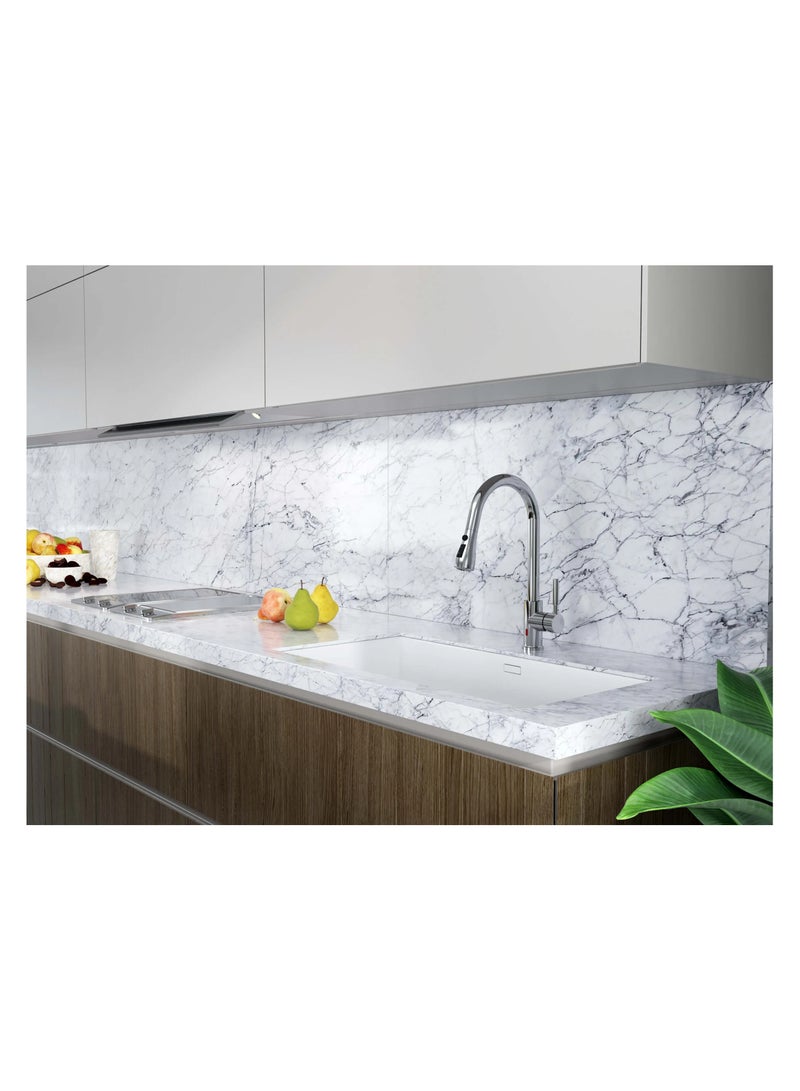 HESANIT Kitchen Sink Faucet Touchless With Pull Down Sprayer Chrome - 21894C - Image 2