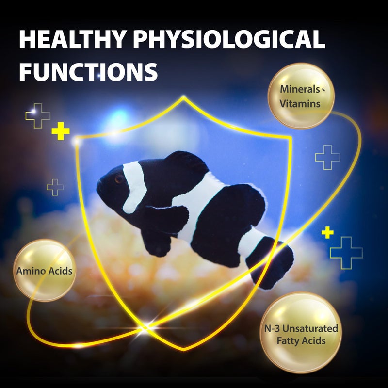 GOOD PARTNER Purify Series for Marine Fish Food, Saltwater Fish Sinking Pellets, Suitable for Clown Fish, All Natural Ingredients, 2.65 oz (Pack of 1) - Image 5