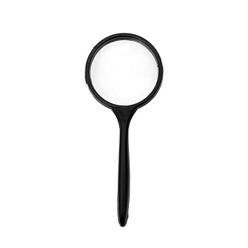 Electronicspices Electronic Spices Small Plastic Magnifying Glass 50Mm Black For Reading,Artist,Stamp Collectors And Student - Image 2