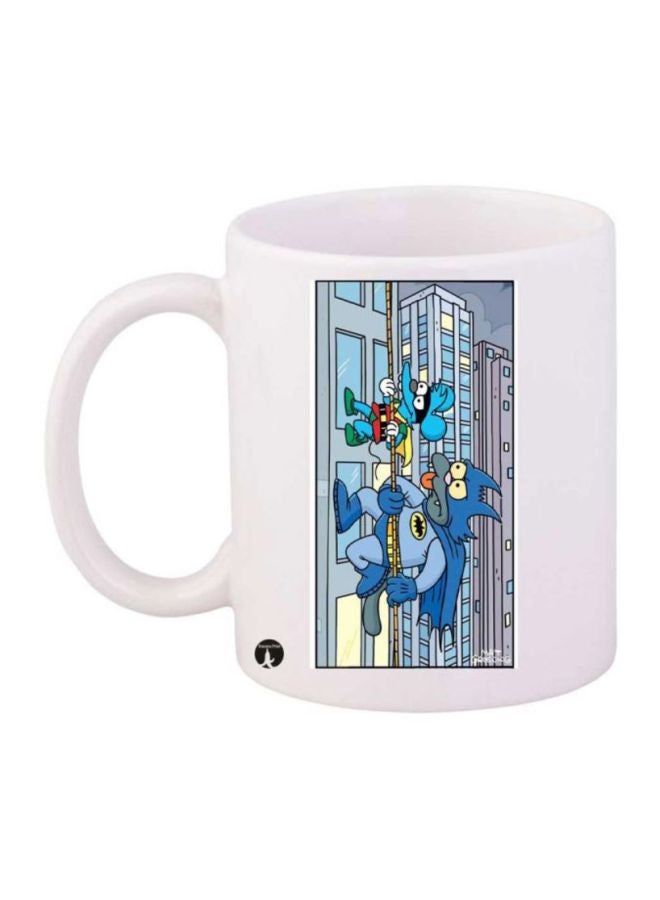 RKN The Simpsons Printed Coffee Mug White/Blue/Red - Image 2