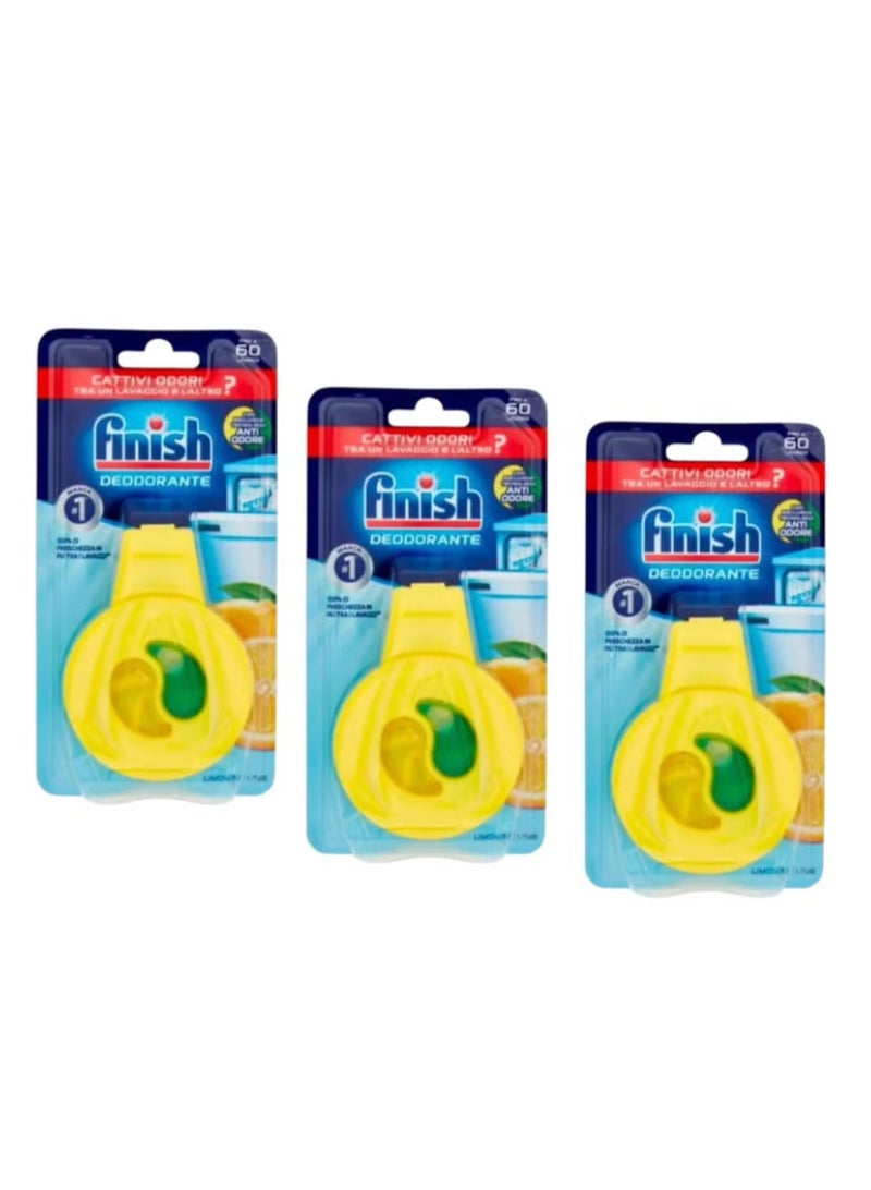 Fresh Lemon Scent Dishwasher Freshener Three Pieces