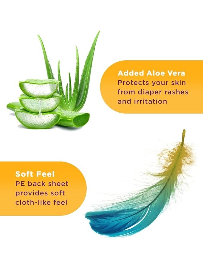 الحفاضات حفاضات إلديابرز للبالغين للجنسين، مقاس متوسط، بشريط لاصق - 10 قطع - Image 4