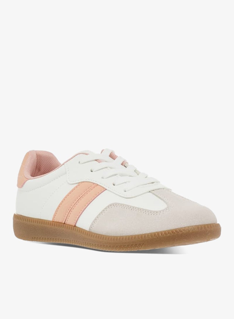 Dash Panelled Low Ankle Sneakers with Lace-Up Closure - Image 3