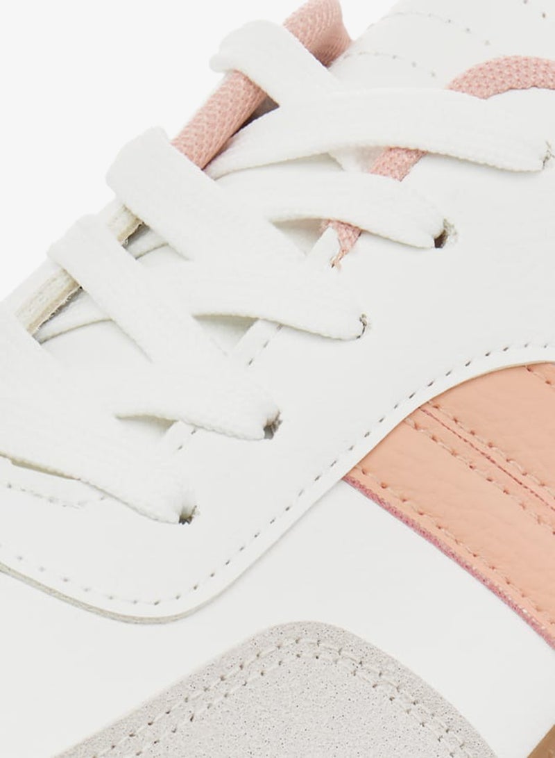 Dash Panelled Low Ankle Sneakers with Lace-Up Closure - Image 4