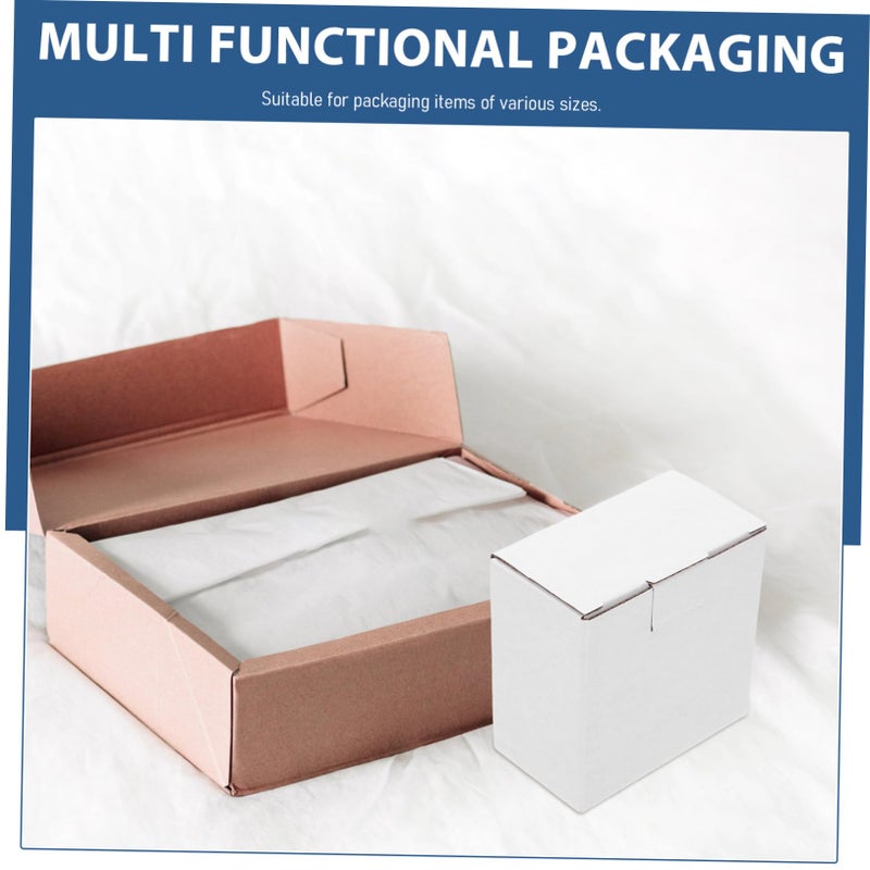 White Corrugated Cardboard Boxes 10 Pack for Shipping Mailing Storage Recyclable Packaging - Image 4
