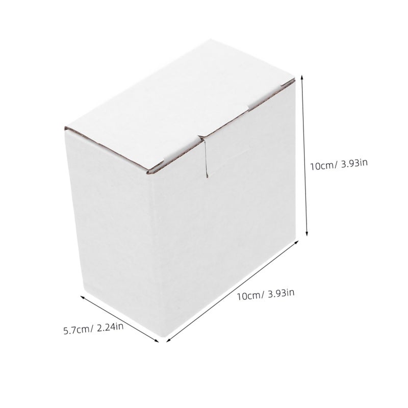 White Corrugated Cardboard Boxes 10 Pack for Shipping Mailing Storage Recyclable Packaging - Image 3