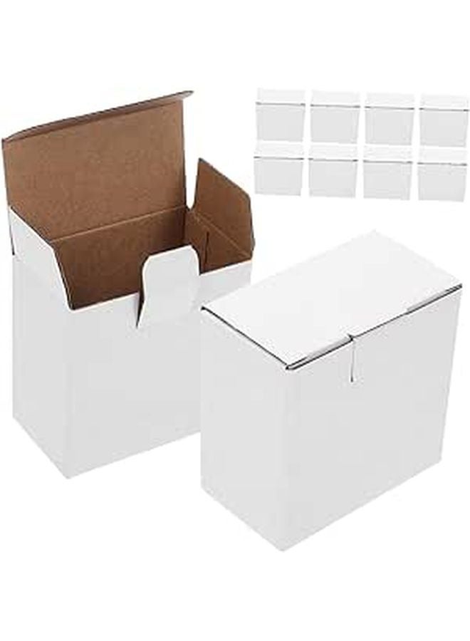 White Corrugated Cardboard Boxes 10 Pack for Shipping Mailing Storage Recyclable Packaging - Image 1