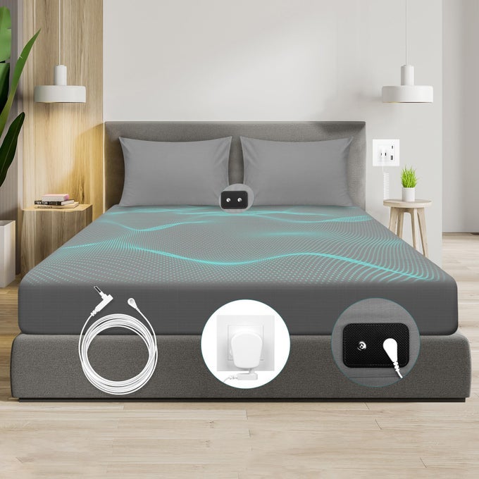 GROUNDING FITTED SHEET GROUNDING BED SHEET GROUNDING SHEET FOR IMPROVING SLEEP EARTHING FITTED SHEET SILVER FIBER EARTHING FITTED BED SHEET HEALTHY EARTH ENERGY MAT 150X200X35CM