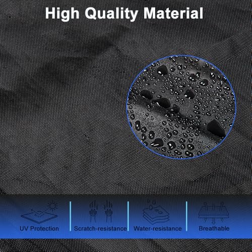 Morhept SUV Car Cover Custom Fit for Honda CRV, Waterproof All Weather Full Exterior Cover Rain Snow UV Protection Cover with Door Zipper - Image 5