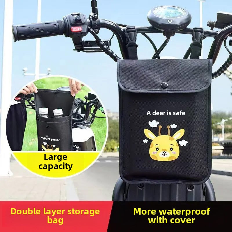 Generic Waterproof Large Capacity Bike Pouch Yilu Ping An [New double-layer waterproof thickened large size with lid] 
