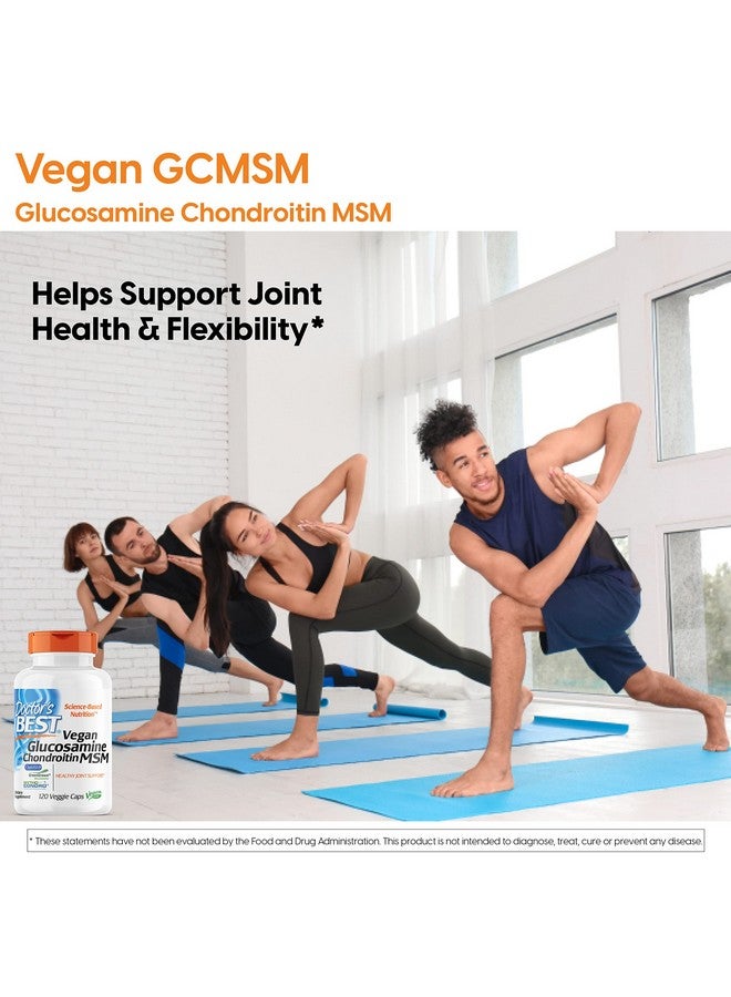 Doctor's BEST Vegan Glucosamine Chondroitin Msm Joint Health Hair Skin & Nails Capsule120 Count  - Image 3
