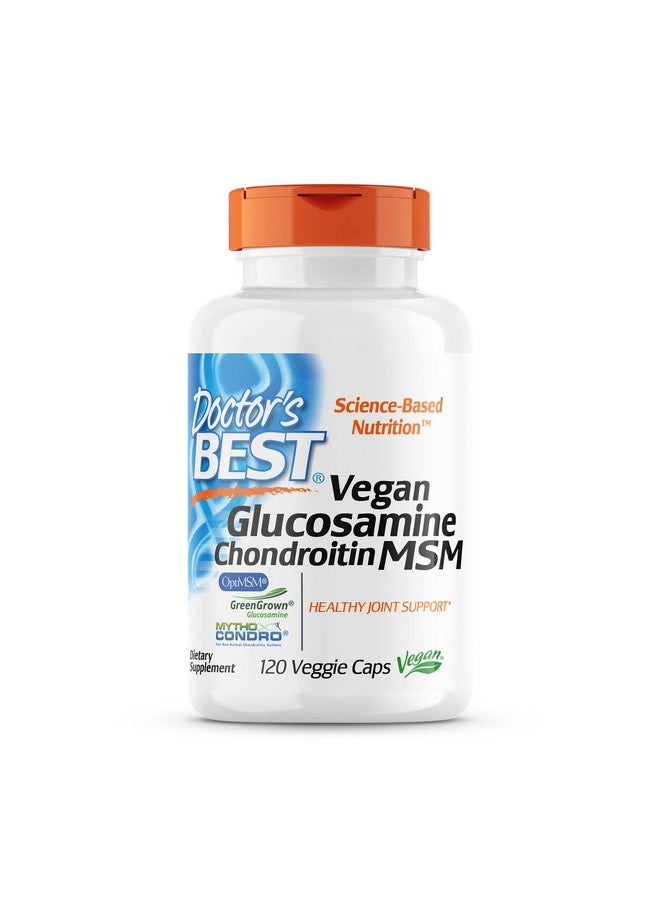Doctor's BEST Vegan Glucosamine Chondroitin Msm Joint Health Hair Skin & Nails Capsule120 Count  - Image 2