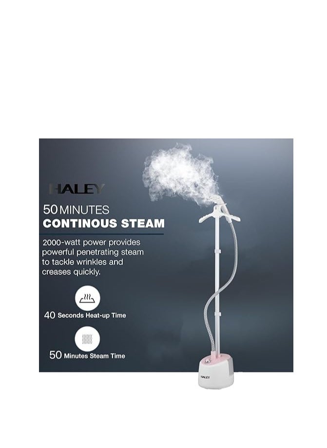 Haley - HALEY Garment Steamer 2000W, 2.2L Capacity, Heat Insulated Steam Hose,1-Year Warranty,HY-524 (2.2L) - Image 1