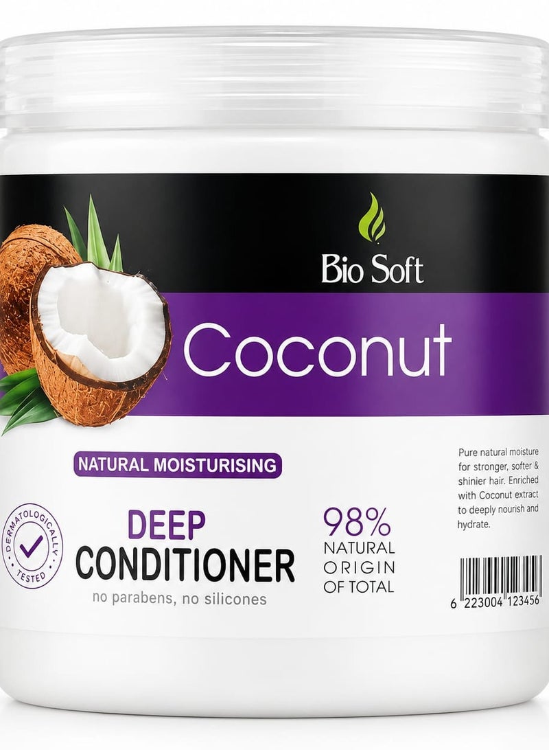 Biosoft Bio Soft Coconut Deep Moisture Conditioner 500ml - Image 1