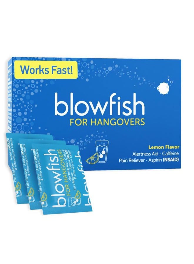 Blowfish for Hangovers - Fast Hangover Relief in 15 Minutes | Headache Relief, Energy, and Hydration in One Step | Single Box - Image 1