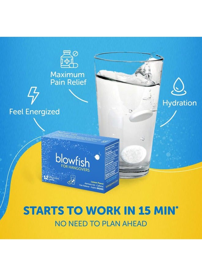 Blowfish for Hangovers - Fast Hangover Relief in 15 Minutes | Headache Relief, Energy, and Hydration in One Step | Single Box - Image 2