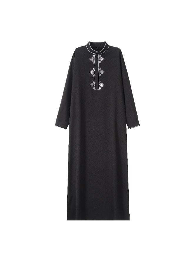 Men's Classic Black Robe - Image 1
