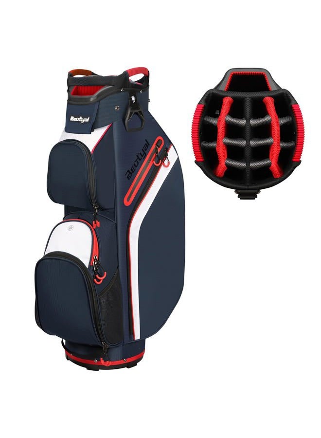 Beutyal Cart Golf Bag 15 Way Full Length Organizer Divider Cart Bags Lightweight Golf Club Bags for Men Women with Cooler, Rain Cover - Image 1