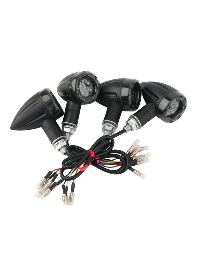 Loquat 4-Piece Motorcycle Indicator And Break LED Light - Image 1