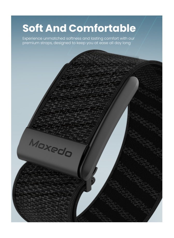 Moxedo Moxedo Fit-Weave Nylon Braided Band - Black  - Image 4