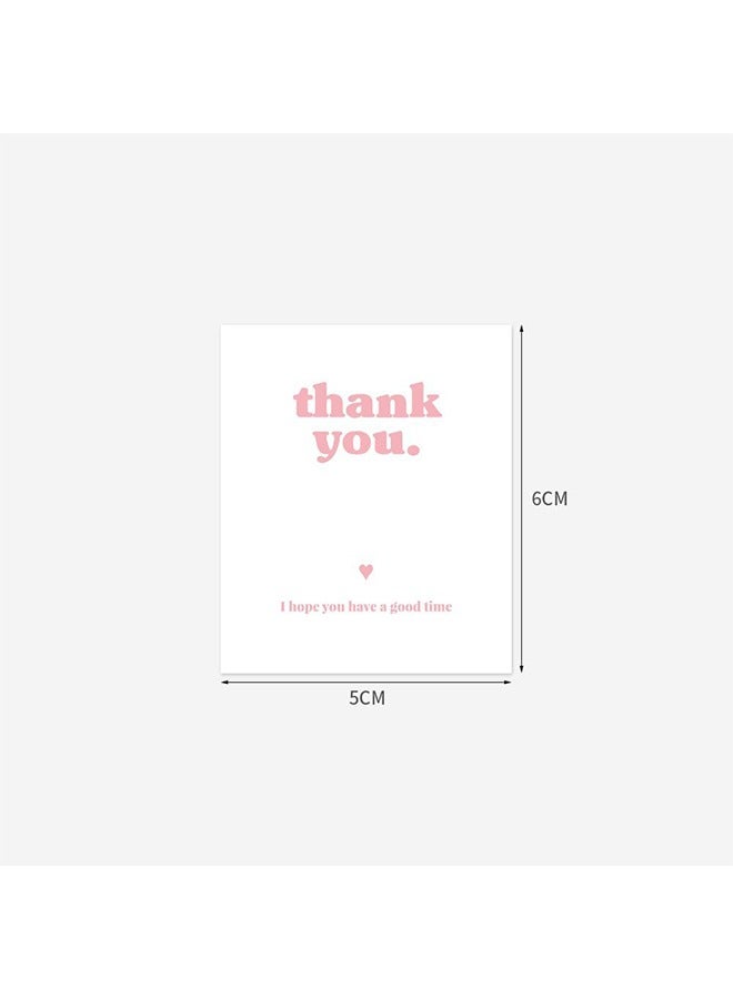 40-Piece Matte Finish Thank You Stickers, 5X6Cm Rectangle, Perfect For Gift Wrapping & Packaging Decoration - Image 2