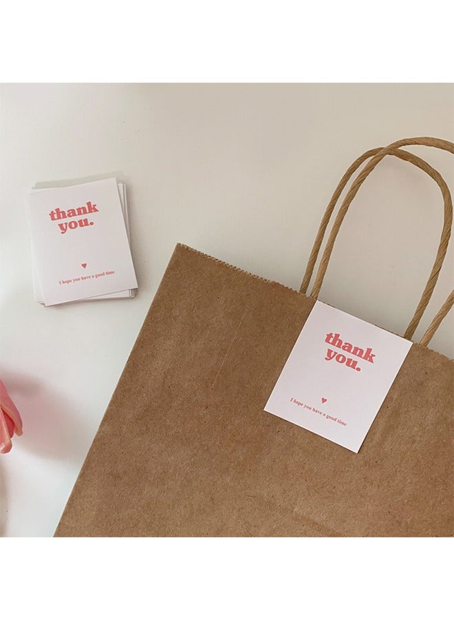 40-Piece Matte Finish Thank You Stickers, 5X6Cm Rectangle, Perfect For Gift Wrapping & Packaging Decoration - Image 4