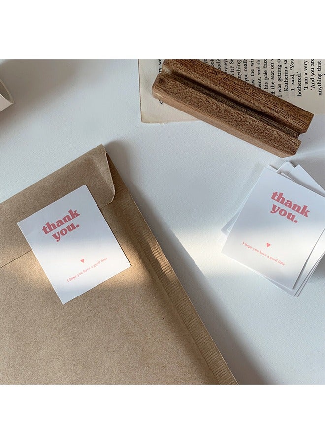40-Piece Matte Finish Thank You Stickers, 5X6Cm Rectangle, Perfect For Gift Wrapping & Packaging Decoration - Image 5