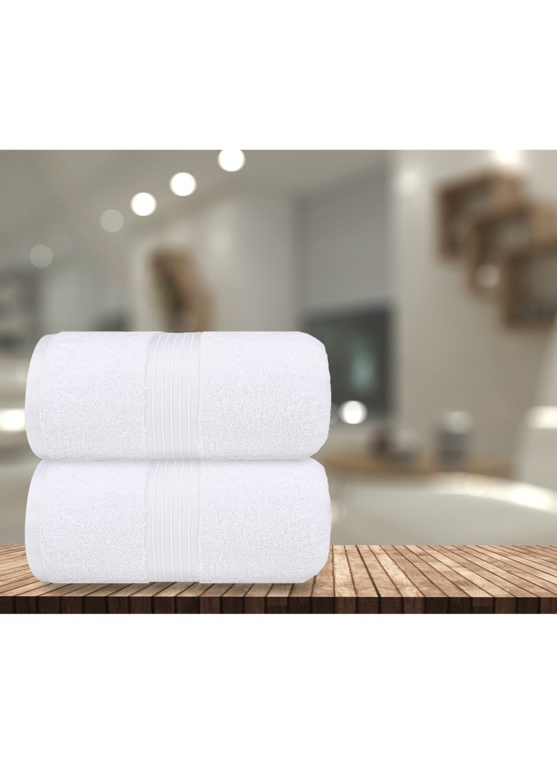 بليس كاسا ملاءات حمام من Bliss Casa مكونة من قطعتين من القطن الممشط بنسبة 100% - مناشف حمام كبيرة بوزن 550 جرامًا لكل متر مربع، سريعة الجفاف وعالية الامتصاص - مناشف حمام سميكة وناعمة بجودة الفنادق للحمام والمنتجعات الصحية مقاس 35 × 70 بوصة  - Image 4