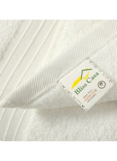 بليس كاسا ملاءات حمام من Bliss Casa مكونة من قطعتين من القطن الممشط بنسبة 100% - مناشف حمام كبيرة بوزن 550 جرامًا لكل متر مربع، سريعة الجفاف وعالية الامتصاص - مناشف حمام سميكة وناعمة بجودة الفنادق للحمام والمنتجعات الصحية مقاس 35 × 70 بوصة  - Image 3