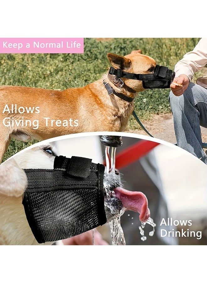 Large Dog Muzzle - Soft and Breathable Muzzle for Large Dogs with Air Mesh | Adjustable Dog Muzzle for Grooming | Prevents Biting, Barking, and Chewing While Allowing Breathing and Drinking (XL) - Image 5