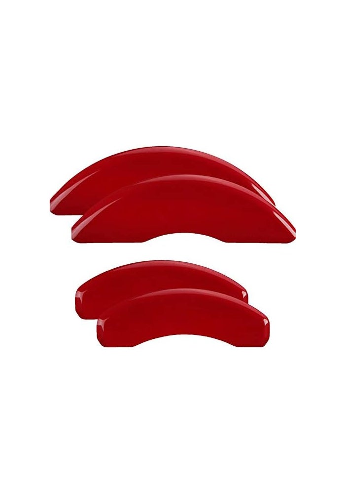 MGP Caliper Covers أغطية مكابح MGP - أغطية مكابح لدودج تشالنجر وتشاجر من 2011 إلى 2023 - مجموعة أمامية وخلفية - حمراء - Image 1