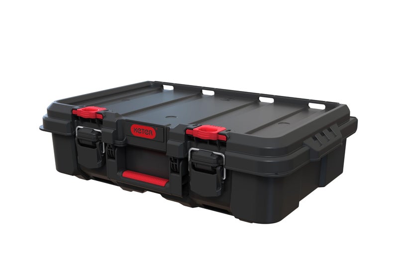 Keter Stack & Roll Heavy Duty DIY Power Tool Storage Case (253382) - Image 1