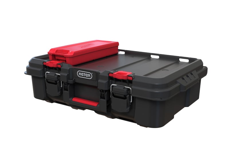 Keter Stack & Roll Heavy Duty DIY Power Tool Storage Case (253382) - Image 5