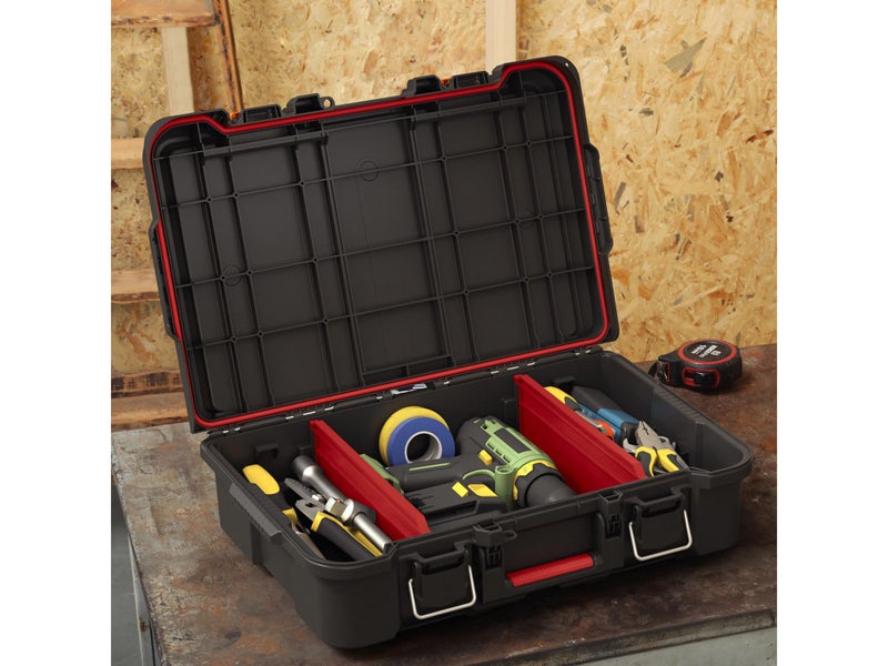 Keter Stack & Roll Heavy Duty DIY Power Tool Storage Case (253382) - Image 2